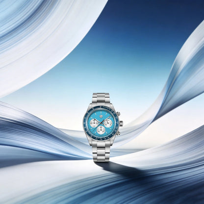 Rossitimi Casual Elegance Men Quartz Watch Light Luxury Premium Stainless Steel Sapphire Small Three-Pin Luminous Diving Watch