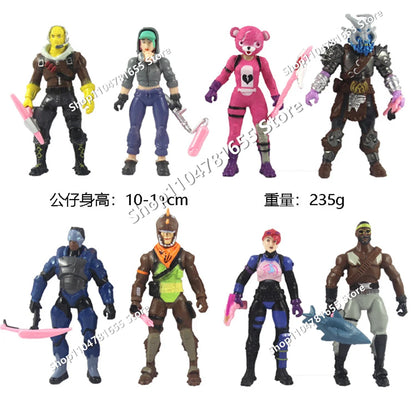 8-teiliges Set 10cm Fortnite-Spielzeug-Actionfiguren, Modell Game Battle Royale, coole Spielzeugpuppen für Kinder und Jungen, spaßiges Geburtstags- und Weihnachtsgeschenk