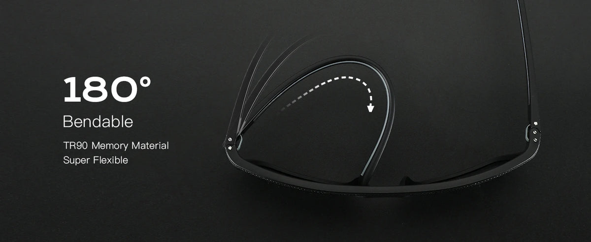 ZENOTTIC Polarized Sunglasses for Men Lightweight TR90 Frame UV400 Protection Square Sun Glasses