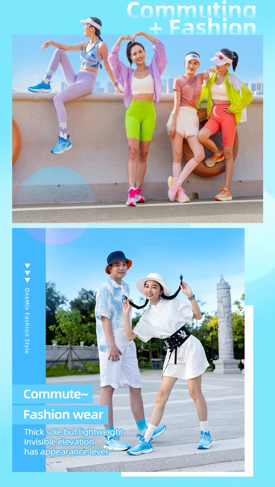 ONEMIX 2025 Chinese Sports Shoes, New Shock-Absorbent Men’s Running Shoes, Non-slip, Breathable, Lightweight Outdoor Women’s Sneakers