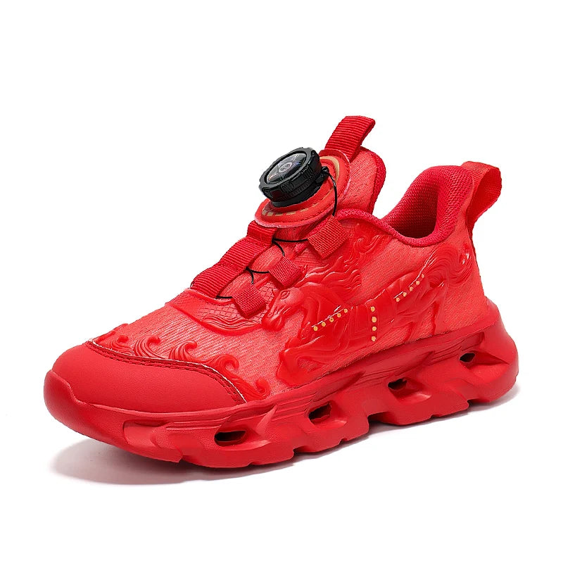 Children's Sports Shoes Fashionable Mesh Campus Student Cushioning Training Shoes New Breathable Non-Slip Daily Jogging Shoes
