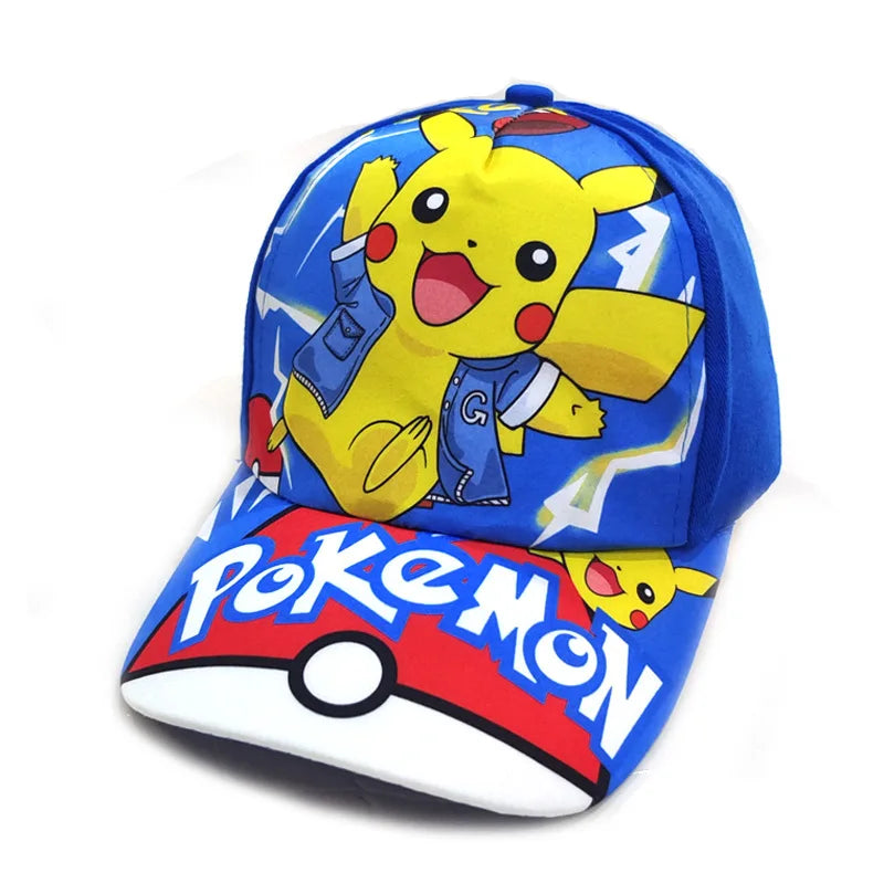 Animuotų „Pokemon“ beisbolo kepurė su Pikachu, reguliuojama „Pokemon“ cosplay, hip-hop stiliaus kepurė vaikams, mergaitėms ir berniukams, anime figūrėlės, žaislai, dovanos vaikams