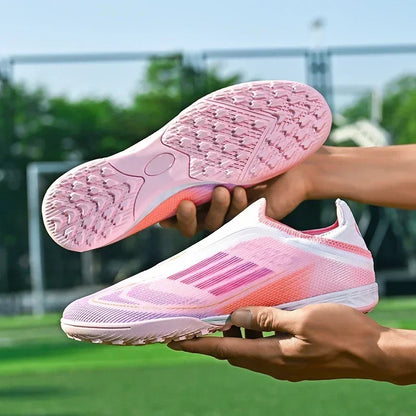 Nouvelles chaussures de football pour hommes, crampons de sport d'extérieur pour garçons et adultes, bottes de football d'entraînement respirantes, antidérapantes, à crampons longs, confortables