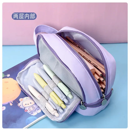 Žaidimų ir anime stiliaus Fortnites mokinio penalas, mielas penalas berniukams ir mergaitėms, didelės talpos nailoninis penalas rašikliams, mokyklinės kanceliarinės prekės vaikams