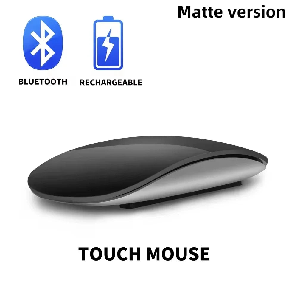 Ratón inalámbrico Magic de modo dual Bluetooth, táctil, delgado, recargable y ergonómico para MacBook Air Pro, PC, laptop, ordenador portátil y notebook 2026