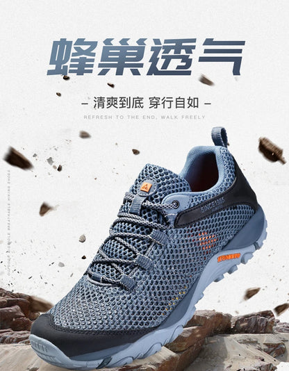 HUMTTO Hiking Shoes Men Breathable Outdoor Sports Climbing Shoes Hunting Shoes Women Trekking Sneakers Ankle Boots Tactical Shoe