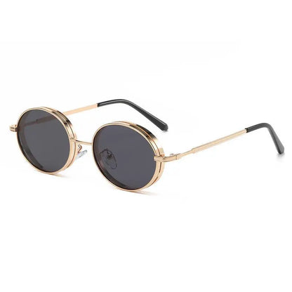 Oval Steampunk Sunglasses For Women Retro Sun Glasses Male Female Brand Designer Metal Frame Eyewear Lentes De Sol Mujer