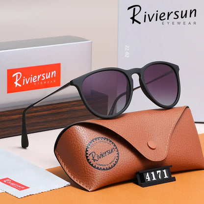 Trendy Cat Eyes Frame Polarized Sunglasses Alloy Design UV400 Travel Glasses For Women Men Driving Eyewear