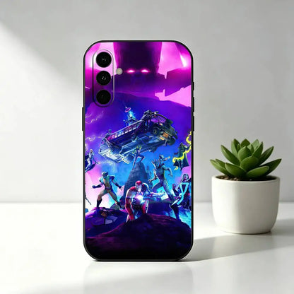 R-Royales F-Fortnites Game Phone Case Black Silicone Soft For Samsung Galaxy A73,A72,A71,A70,A53,A52,A51