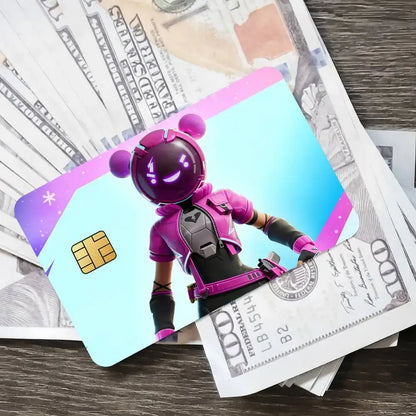 Cuddle Team Leader Fortnite Game Card Stickers for Bank Access Protective Waterproof Film Cover Sticker Surprise Gift