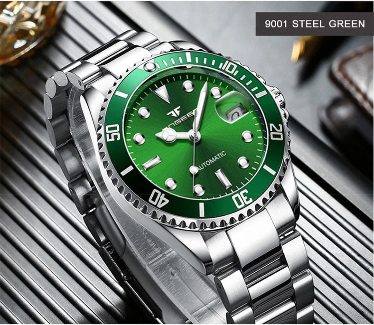 BINBOND mechanical wristwatches for men: luxurious, luminous, water-resistant, automatic, tourbillon, skeleton