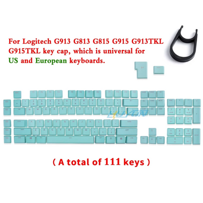 G915 913 TKL G815 G813 strukturierte, rutschfeste, transparente, hintergrundbeleuchtete Tastenkappe, geeignet für Logitech mechanische Tastaturen