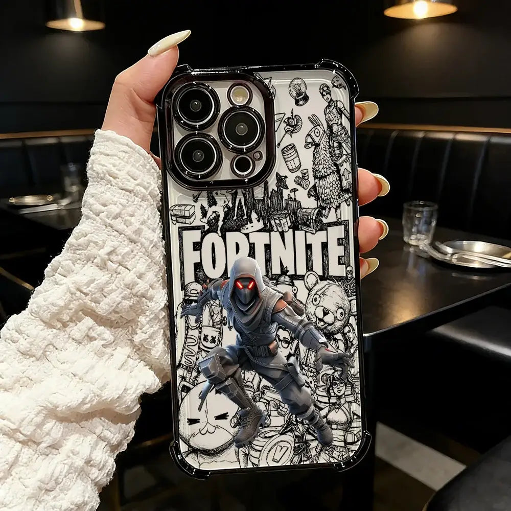 Popular Game FortniteS Plating Phone Case For Samsung A37, A57, A07, A36, A16, A35, A55, A25, A26, A05s, A15, A54, A34, A24, A14, A05, A04 4G 5G
