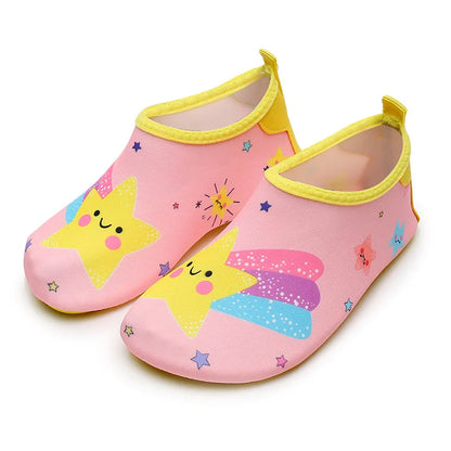Sapatos aquáticos macios e dobráveis para rapaz e rapariga, para praia, verão, atividades ao ar livre, caminhar na água, natação, surf e mar, de secagem rápida