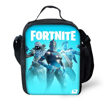 Bolsa térmica infantil aislada Hot Game FortniteS de gran capacidad para niño y niña, estudiante, picnic al aire libre, lonchera reutilizable con enfriador térmico