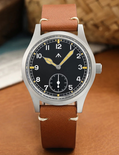Militado D12 Quartz Watch Men VD78 Movement Domed Sapphire Crystal V2 Clear AR Coating Wristwatch 10Bar Water Resistance Watch