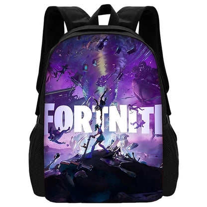 Nuovo zaino per bambini FortniteS alla moda, per ragazzi e ragazze, regalo di compleanno per studenti, borsa scuola unisex, zaino da campeggio resistente