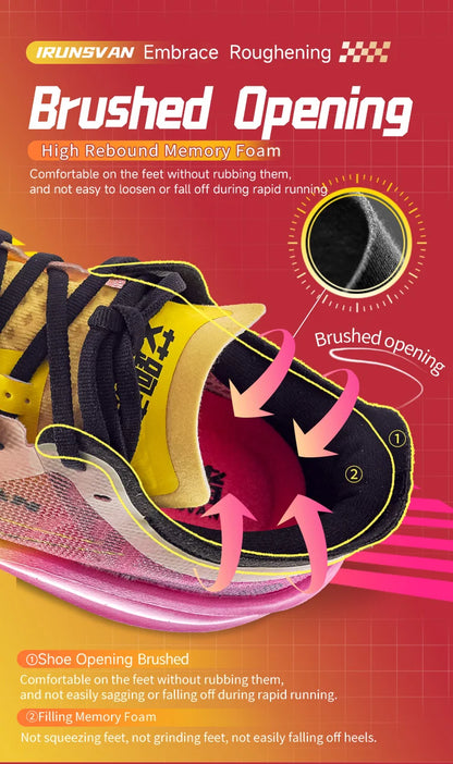 IRUNSVAN Lightweight Marathon Sneakers Men Running Shoes Breathable Sports Shoes Casual Comfortable Athletic Training Unisex