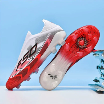 Nouvelles chaussures de football pour hommes, chaussures de sport, chaussures de soccer, haute qualité, ultralégères, haute tige, respirantes, futsal, antidérapantes, pour match en extérieur