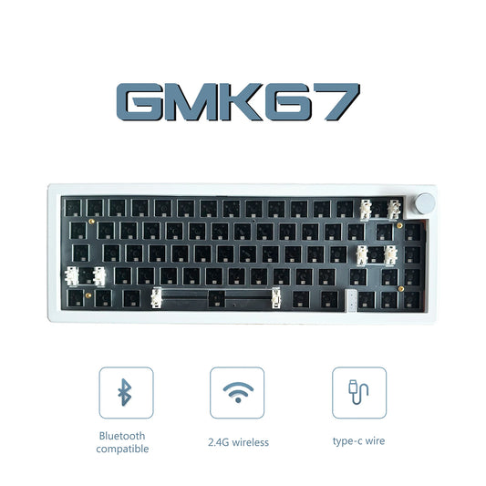 GMK67 Mechanical Keyboard KIT Bluetooth 5.0/2.4G Wireless/Wired Gasket-mounted Gaming Keyboard Customizable Keyboards KIT