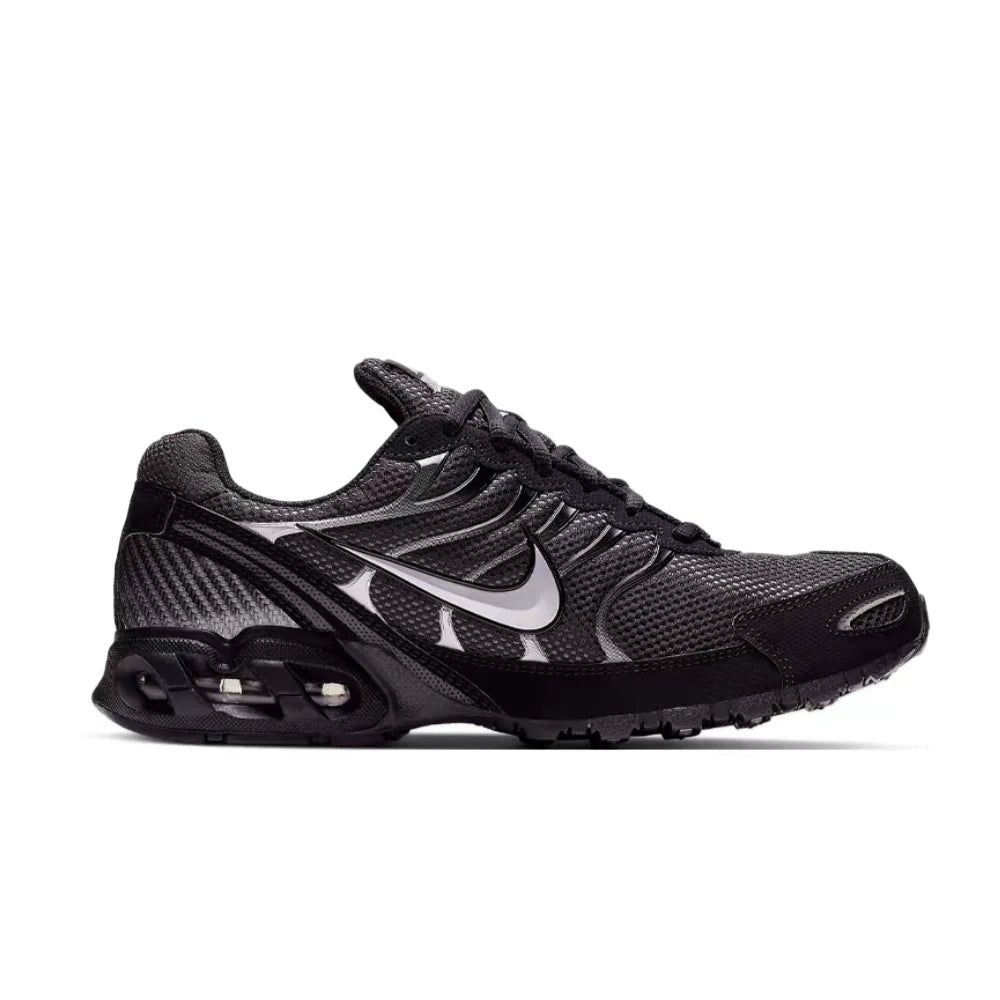 Nike Air Max Torch 4 Men's Casual Runners – Black/Silver, Lace Closure, Plush Midsole, Breathable Upper 343846-002