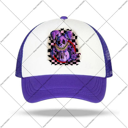FNAF beisbolo kepurė „Five Nights at Freddy’s“ unisex kepurės nuo saulės su animacinių filmų ir anime motyvais, berniukams ir mergaitėms skirtos mados kepurės, gimtadienio šventės dovanos