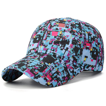 Letnia czapka z daszkiem z motywem graffiti, z podświetleniem, unisex, czapka chroniąca przed słońcem na świeżym powietrzu, modna czapka sportowa, czapka typu „duckbill” w stylu casual