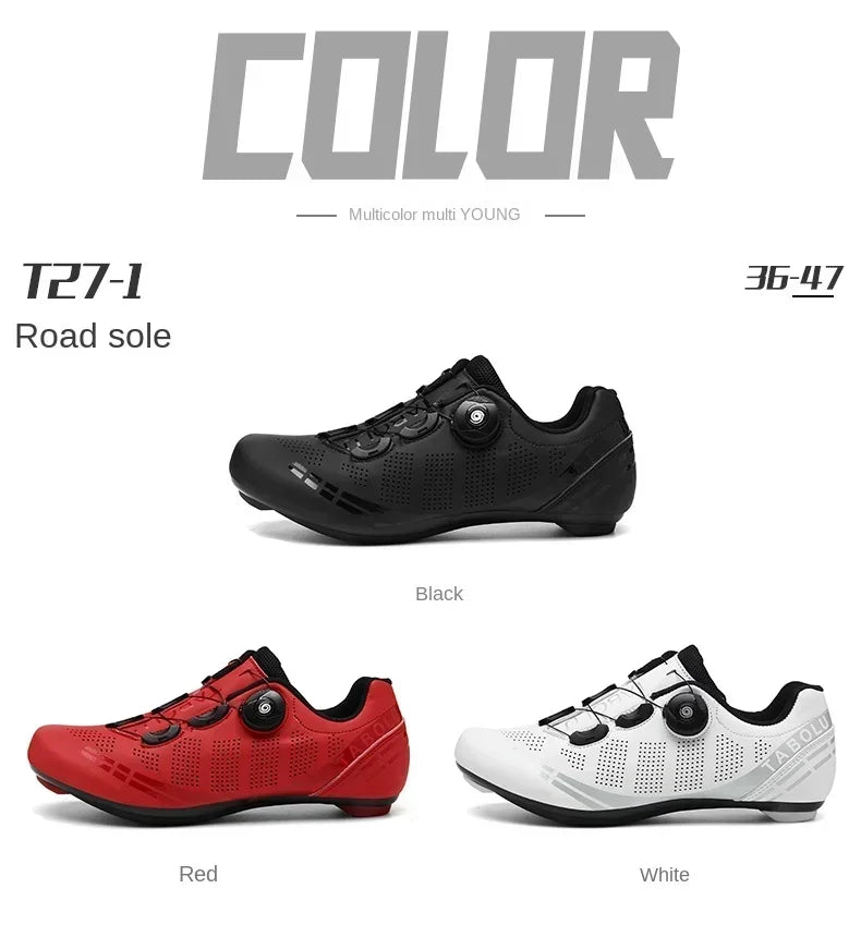 Scarpe da ciclismo unisex per bici da strada, da uomo, da racing, autobloccanti, sneaker da velocità per bicicletta da donna, tacchette SPD, calzature da ciclismo su strada