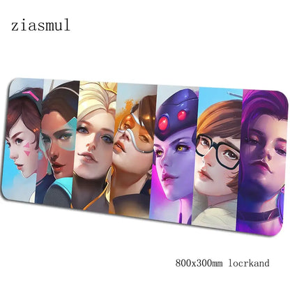 Overwatch Gaming-Mauspad Aestheticism 800x300x3mm Notebook-Mausmatte Gaming-Mousepad Cartoon-PC-Schreibtischunterlage-Mausmatte