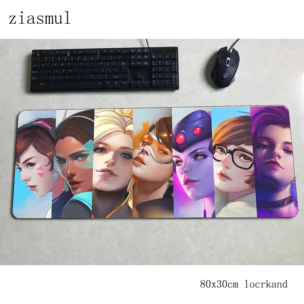 Overwatch Gaming-Mauspad Aestheticism 800x300x3mm Notebook-Mausmatte Gaming-Mousepad Cartoon-PC-Schreibtischunterlage-Mausmatte