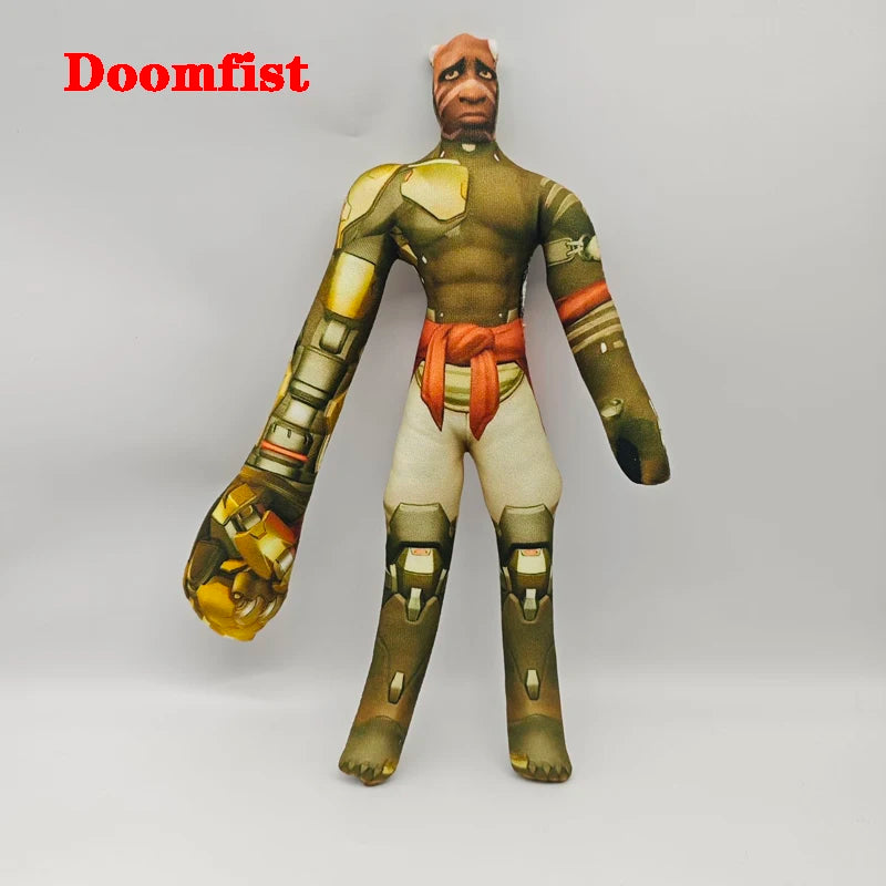26cm pluszowa figurka z elastycznym drutem do różnych pozycji – Overwatch D.Va / Doomfist / Genji / Widowmaker, pluszowa lalka коллекkcjonerska