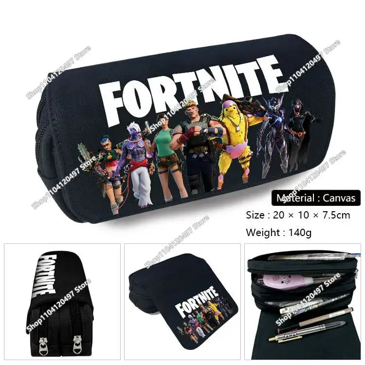 Fortnite Student Pencil Case Large Capacity Pencil Case Kids Toys Pen Bag School Supplies Stationery Pouch Boys Game Gifts