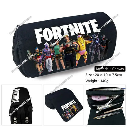 Fortnite Student Pencil Case Large Capacity Pencil Case Kids Toys Pen Bag School Supplies Stationery Pouch Boys Game Gifts