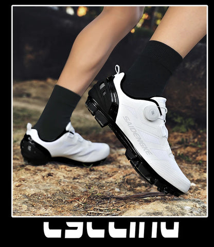 Unisex nye cykelsko – professionelle, lette, luksuriøse og originale landevejs-/MTB-racercykelsko i gummi til mode, cykel, streetwear og sport