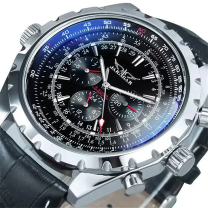 JARAGAR 212 Mechanikus, automata férfi karóra, divatos, üzleti, luxus, heti naptárral ellátott férfi karóra, prémium ajándék, Reloj Hombre