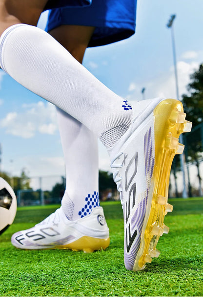 Nouvelles chaussures de football pour hommes, antidérapantes, pour futsal en salle, crampons pour terrain gazonné, baskets de haute qualité, modèle haut de gamme, très vendues, pour l'extérieur