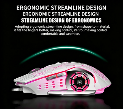 RGB Dual-Mode Wired Mouse 2.4G Wireless Mouse Gaming Mouse Rechargeable Silent Mouse 3600 DPI Adjustable Mouse Mice for Laptop