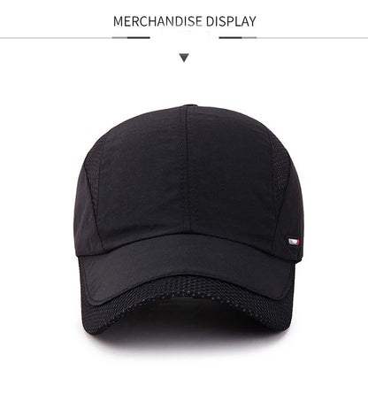 Summer Outdoor Sports Quick-Drying Mesh Baseball Cap Yuda Men Cap Simple Solid Color Hat