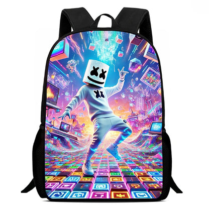Fortnite Cartoon 15-inch Lightweight Backpack With Adjustable Shoulder Straps Kids Daily School Bag For Boys Girls Age 5-9