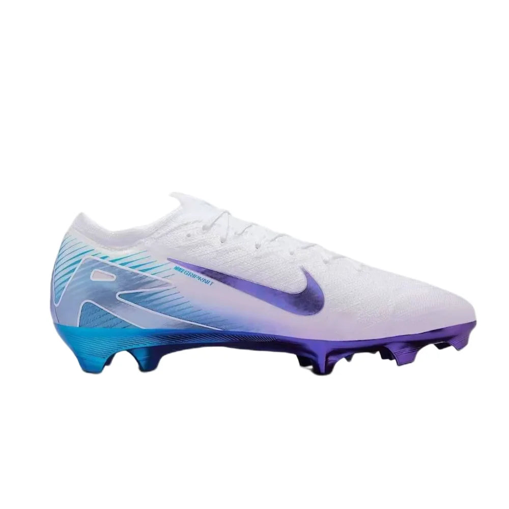 Nike Mercurial Vapor 16 Elite LV8 fodboldstøvler til mænd (FG) – Bløde, komfortable, til naturgræs, hvid/blå HV4887-100