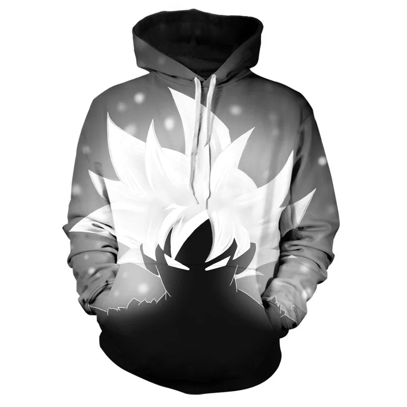 Sudadera con capucha Dragon Ball para niños y niñas, nuevo estilo de otoño e invierno, creativa, holgada y versátil