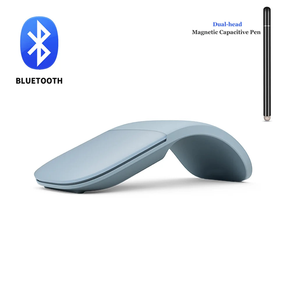 Bluetooth Arc Touch Mouse For Microsoft Surface Wireless Ergonomic Mause Computer 3D Silent Laser Mice For Laptop PC Windows