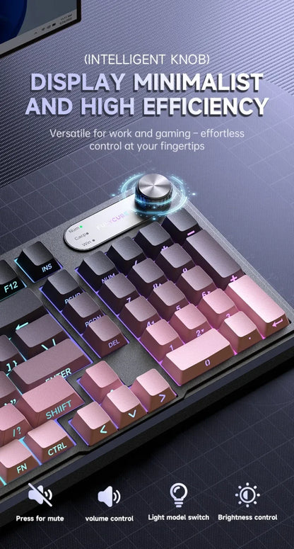 Wired Silent Keyboard Gaming Keyboard Magnetic Mechanical Wired for Pro Gaming Rapid Trigg 8000Hz 128K Rate