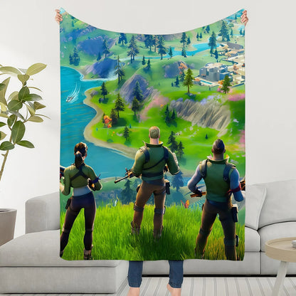 Blanket Throw Super Cozy Plush Living F-FORTNITES-ES Game Room Sofa Couch Childish Birthday Gifts