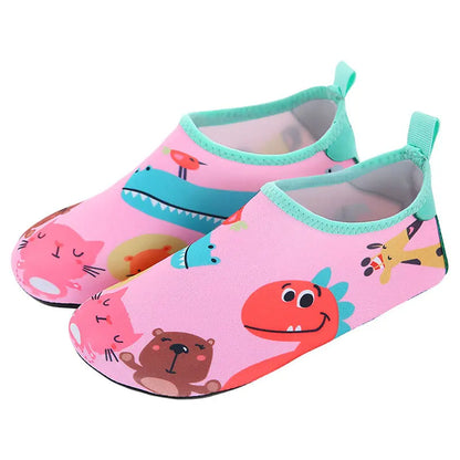 Sapatos aquáticos macios e dobráveis para rapaz e rapariga, para praia, verão, atividades ao ar livre, caminhar na água, natação, surf e mar, de secagem rápida
