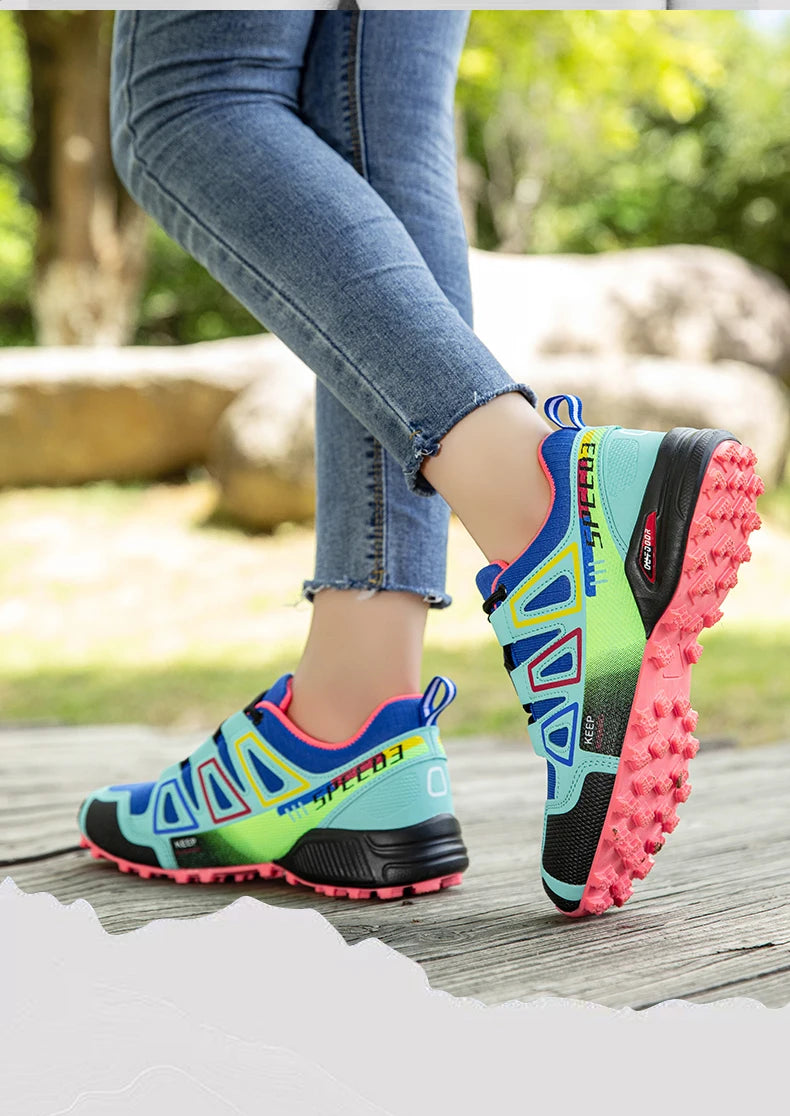 Women’s Waterproof Hiking Shoes Outdoor Sports Shoes Women’s Walking Travel Sports Shoes Bicycle Sports Shoes Running Sports Shoes