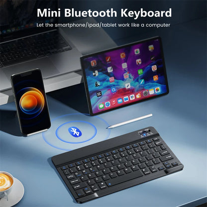 Mini tastiera Bluetooth RGB, tastiera wireless da 10 inch retroilluminata con touchpad, per iOS, Android, Windows e iPad