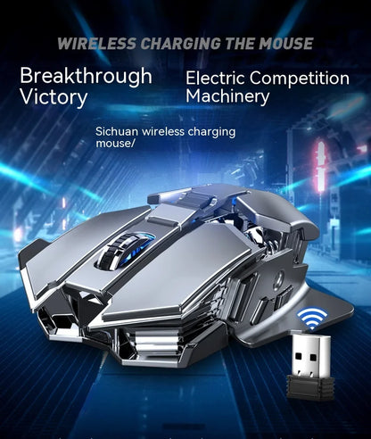 AULA mouse Multifunctional Gaming Side Keys Mouse Rechargeable Mecha style Mice 2.4 G Wireless Ergonomics Dpi adjustable Gamer