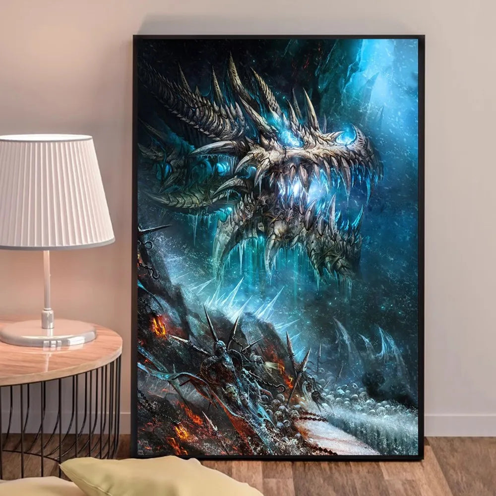 Poster za igru World of Warcraft, kvalitetni otisci i plakati, HD kvaliteta, zidna umjetnost, studija, kućni dekor