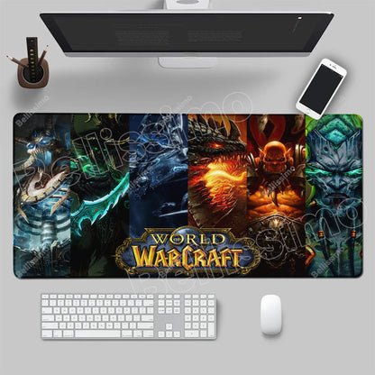 World Of Warcraft 90x40 suuri pelihiirimatto, pelipöydän alusta, Csgo-pelialusta, luonnonkumimatto, grande gamer XXL -tietokoneen hiirimatto